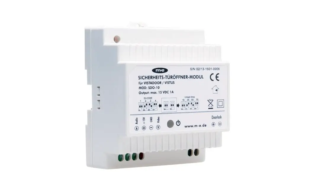 M-e Sdo-10 Safety Door Opener Module Instruction Manual M-e Sdo-10 Safety Door Opener Module Instruction Manual
