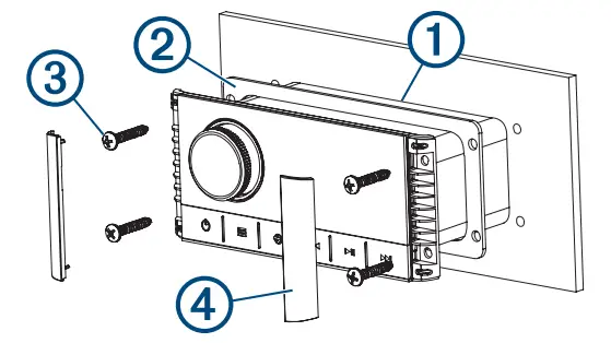 FUSION MS RA670 Apollo Marine Entertainment System - Mounting the Stereo