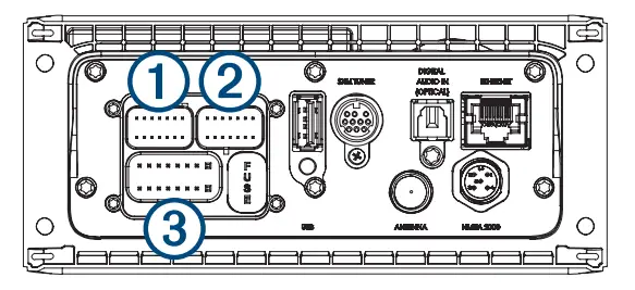FUSION MS RA670 Apollo Marine Entertainment System - Port Identification