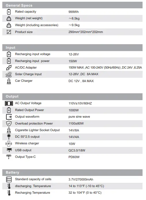 Shenzhen Intelligent Energy MP1000 Portable Power Station-fig2