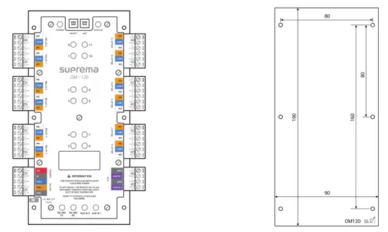 suprema OM-120 Multiple Output Expansion Module - Component