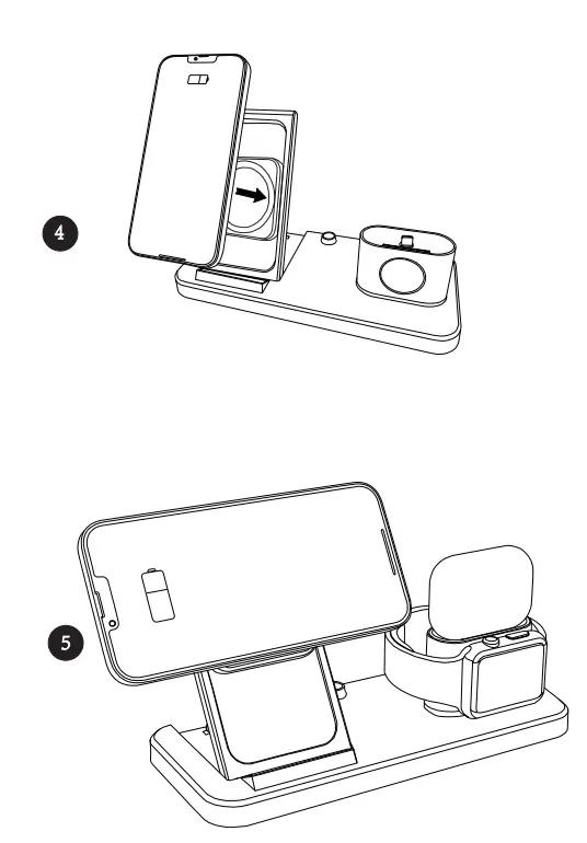 Chargers-HTY-2128 4-in-1-Charging-Station-for-Airpods-Apple-Watch-Cellphone-3