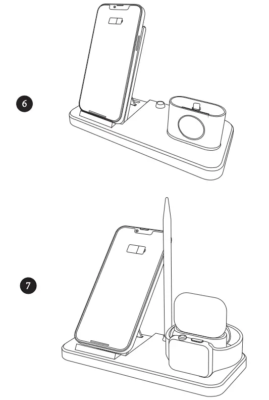 Chargers-HTY-2128 4-in-1-Charging-Station-for-Airpods-Apple-Watch-Cellphone-4