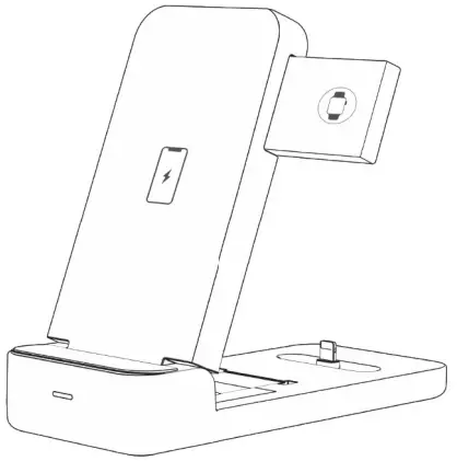Chargers W316 3 in 1 Fast Wireless Charging Station
