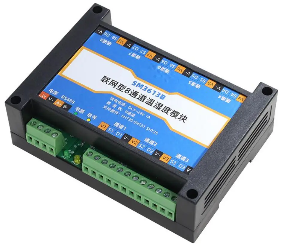 SONBEST SM3613B RS485 4 Channel Temperature Transmitter