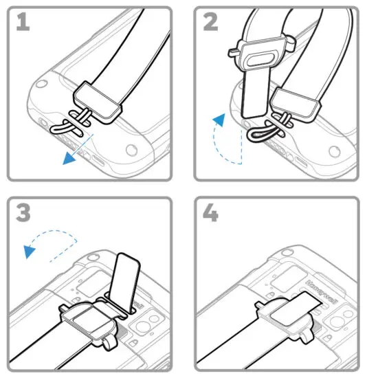 Honeywell CT45 CT45 XP Series Rugged Handheld Computers - Install the Hand Strap