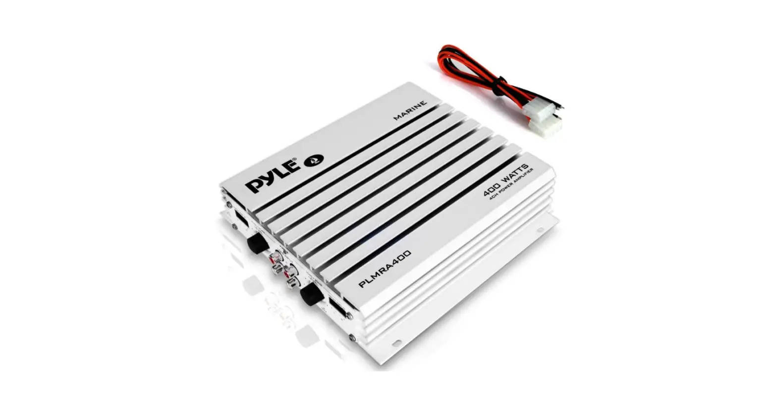 Pyle Hydra Marine Amplifier - Upgraded Elite Series 400 Watt 4 Channel Audio Amplifier-complete Features/instruction Guide