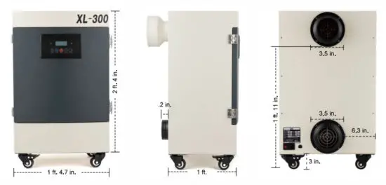 omtech LSP XL30 US Fume Extractor - SPECIFICATIONS