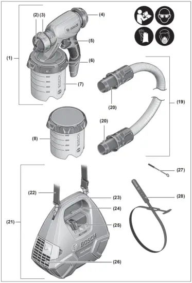 BOSCH PFS 3000 2 Paint Spray System - Fig 1