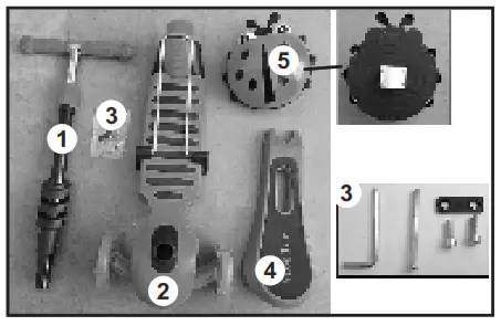 ChipoliNo DSKIE0212CG Kiddy LED Scooter - parts