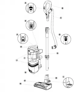 Shark NV602UK Series Corded Upright Vacuum Cleaner Instruction Manual
