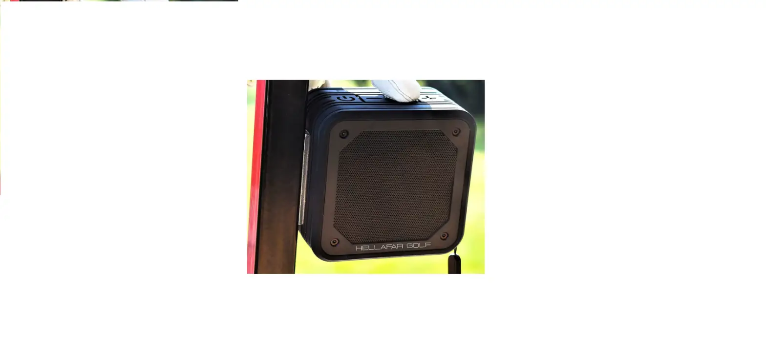 Golf Cart Speaker With Magnetic Mount By Hellafar Golf - Powerful Magnet Keeps Speaker-complete Features/user Manual