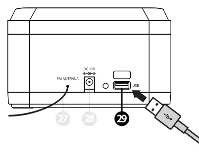 iLuv Bluetooth Alarm Clock Speaker with Wireless charger - fig21