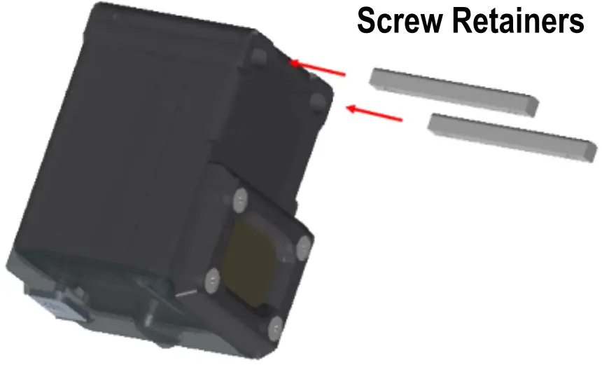 Insert the screw retainers