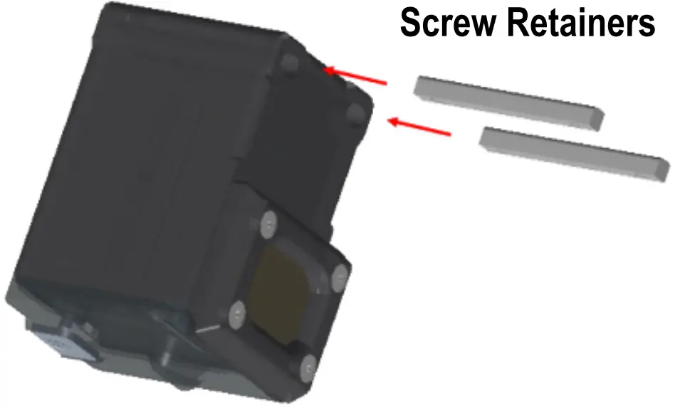 Insert the screw retainers