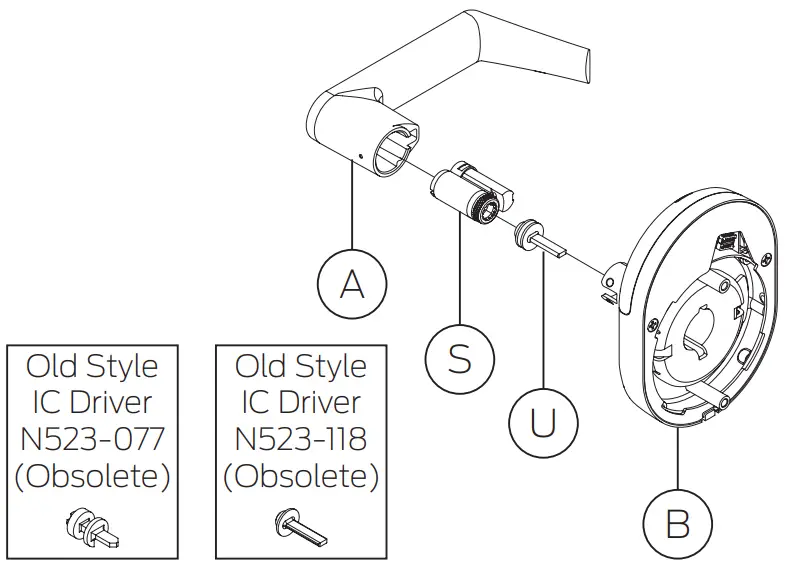 allegion NDE80 NDE Networked Wireless Lock - FIG 2