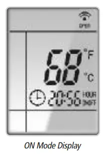 GREE Ceiling Cassette -ON Mode Display