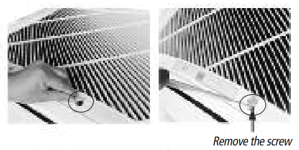 GREE Ceiling Cassette -Remove the screw