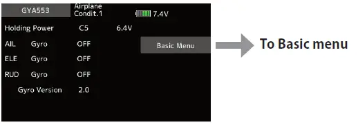 Futaba GYA553 Fixed-Wing 6-Axis Gyroscope-FIG4
