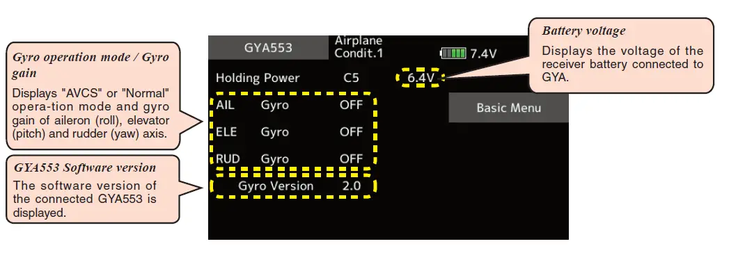 Futaba GYA553 Fixed-Wing 6-Axis Gyroscope-FIG7