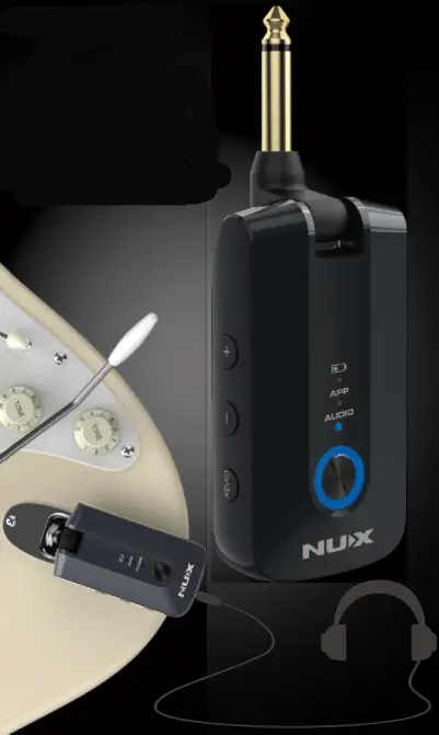 NUX MP-3 Mighty Plug Pro Guitar and Bass Amp Modeling Earphone Amplug -