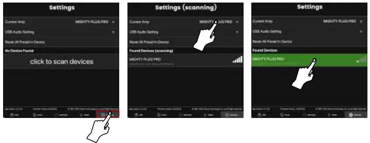 NUX MP-3 Mighty Plug Pro Guitar and Bass Amp Modeling Earphone Amplug - setinge