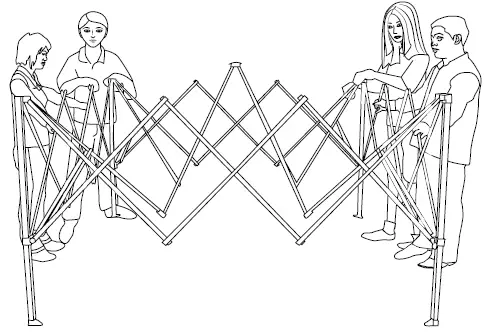 TDC USA INC 21951 10x10 Foot Portable Gazebo with Netting-3