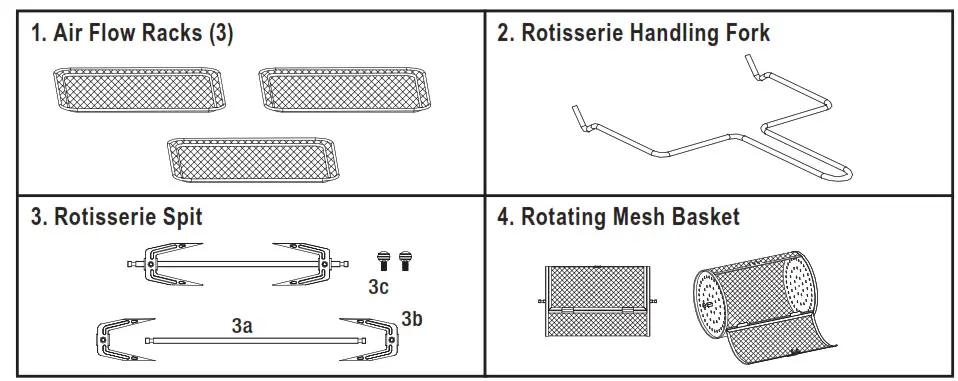 Oster CKSTAFOV3 Super Air Fryer Oven -Parts & Accessories