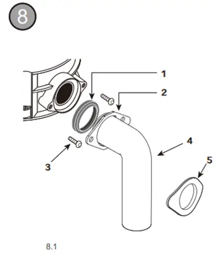Hissun Food Waste Disposer -Drain pipe