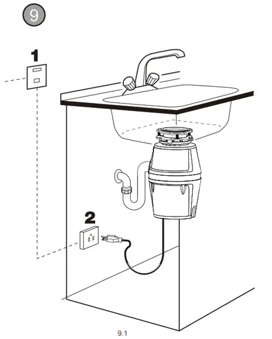 Hissun Food Waste Disposer - electrical