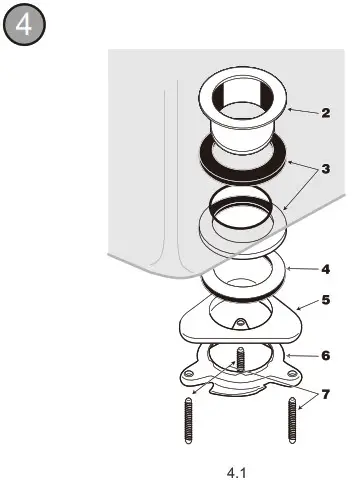 Hissun Food Waste Disposer - mounting 1