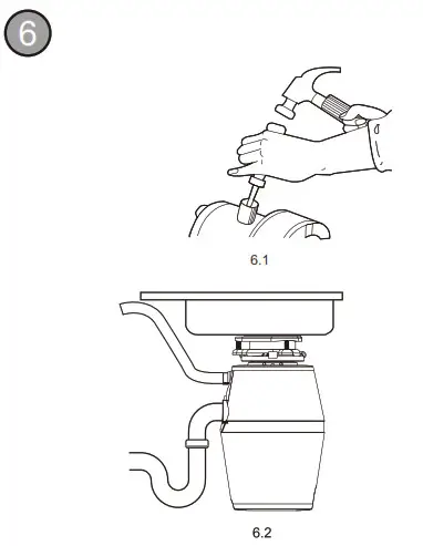 Hissun Food Waste Disposer -waste pipe 1