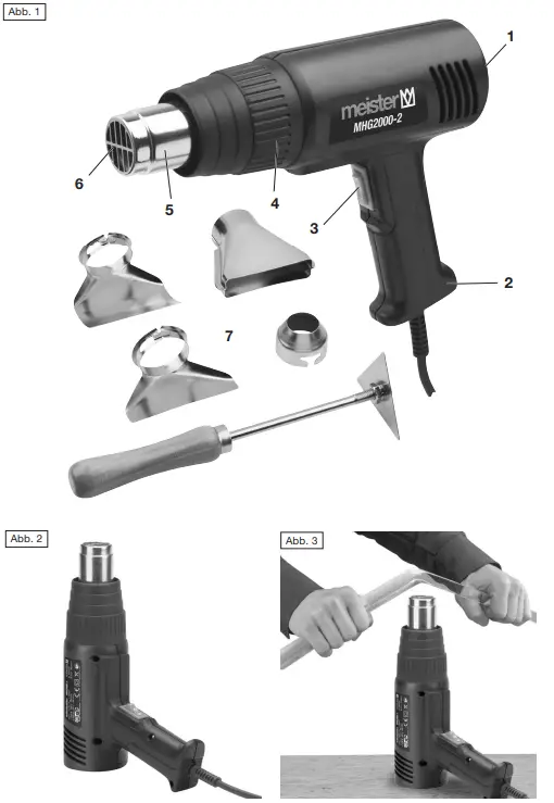 meister MHG2000 2 Hot Air Blower - fig 1