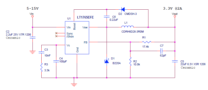 LINEAR TECHNOLOGY LT1765EFE 1.25MHZ-3A-Peak Switch-Current Monolithic-Step Down Converter-FIG-10