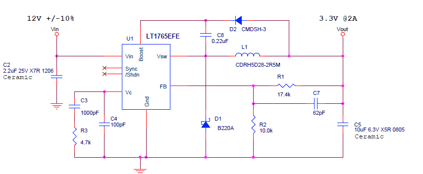 LINEAR TECHNOLOGY LT1765EFE 1.25MHZ-3A-Peak Switch-Current Monolithic-Step Down Converter-FIG-6