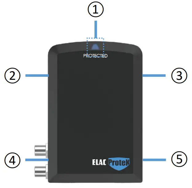 ELAC PB30 S 3 Outlet Slim Surge Protector - fig