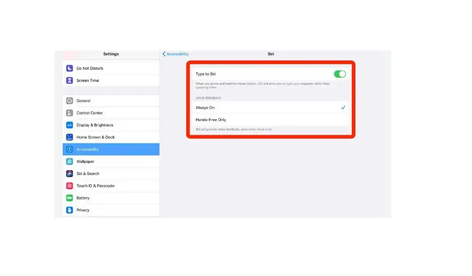 Use Accessibility Features With Siri On Ipad