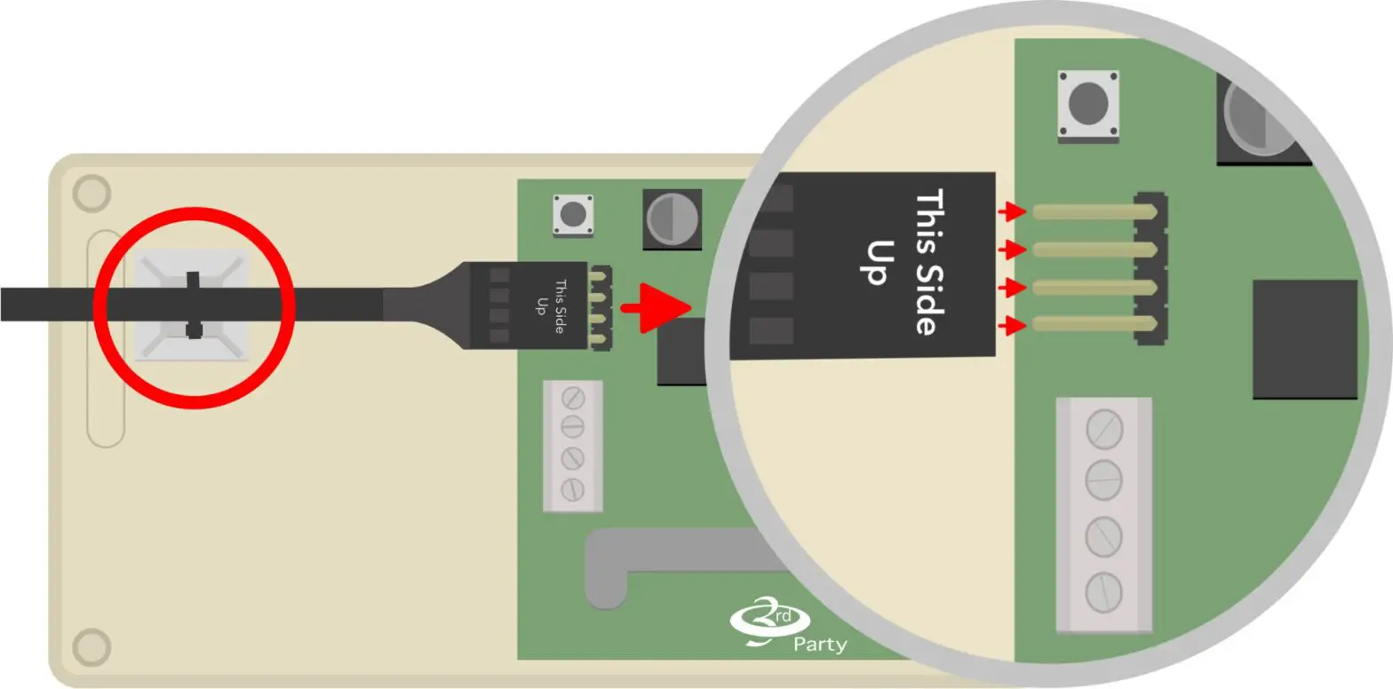 NextCentury TR4 Water Meter Transceiver - Connect Cable to Receiver