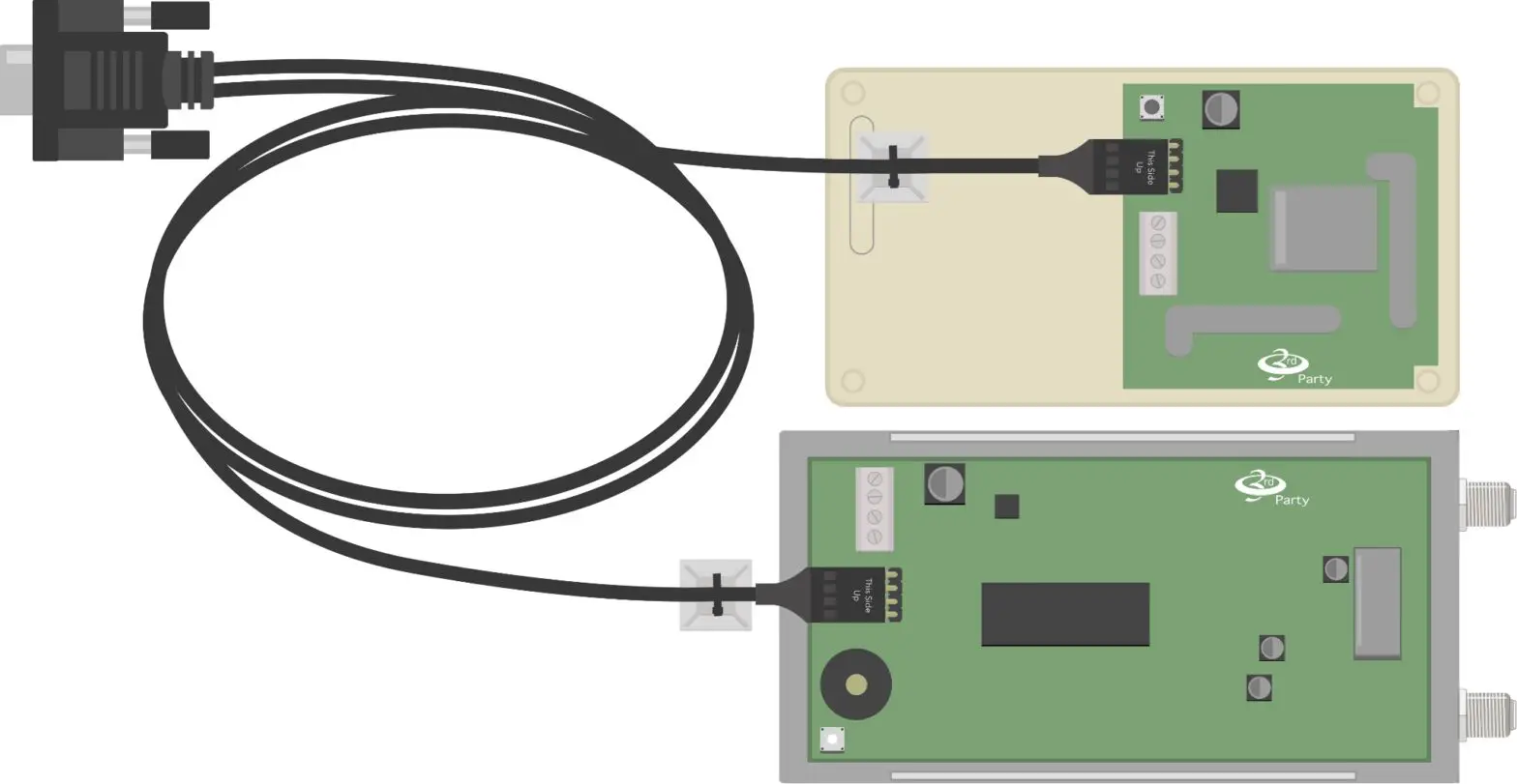 NextCentury TR4 Water Meter Transceiver - Connect Cable to Receiver 2