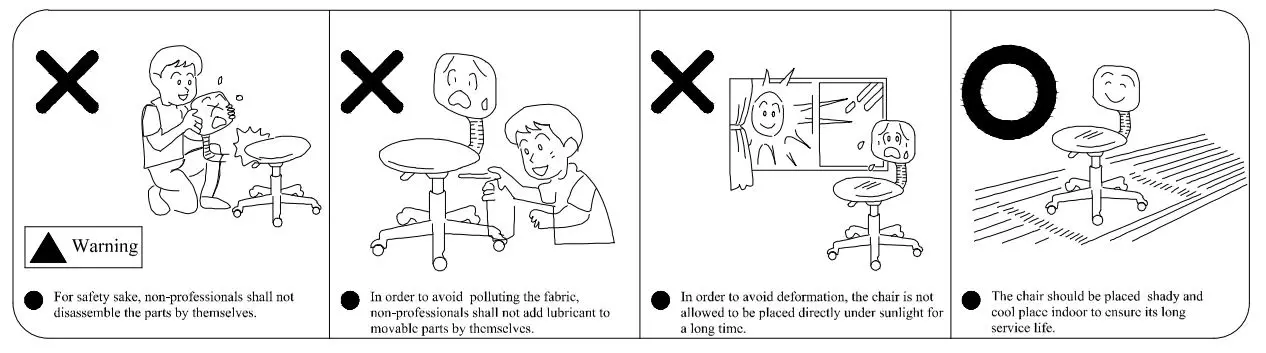 iiglo IIERGOCHAV Office Chair - Dos and Don’ts in Use