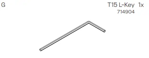 INNOVATIVE Ingenico ISC250 Wall Mount - T15 L-Key