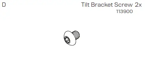 INNOVATIVE Ingenico ISC250 Wall Mount - ilt Bracket Screw 2x