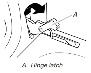 Whirlpool WFE975H0HV 30 76.2 CM  Freestanding Electric Ranges - Hinge latch