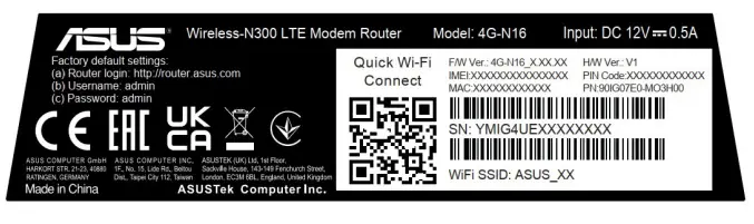 ASUS 4G N16 Wireless N300 LTE Modem Router - wireless router 5