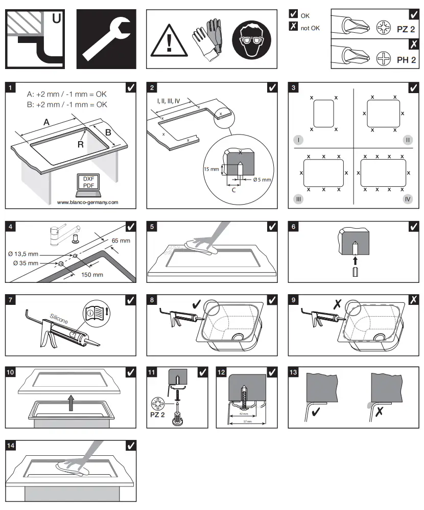 BLANCO ZEROX 700 U Stainless Steel Satin Polish fig 3