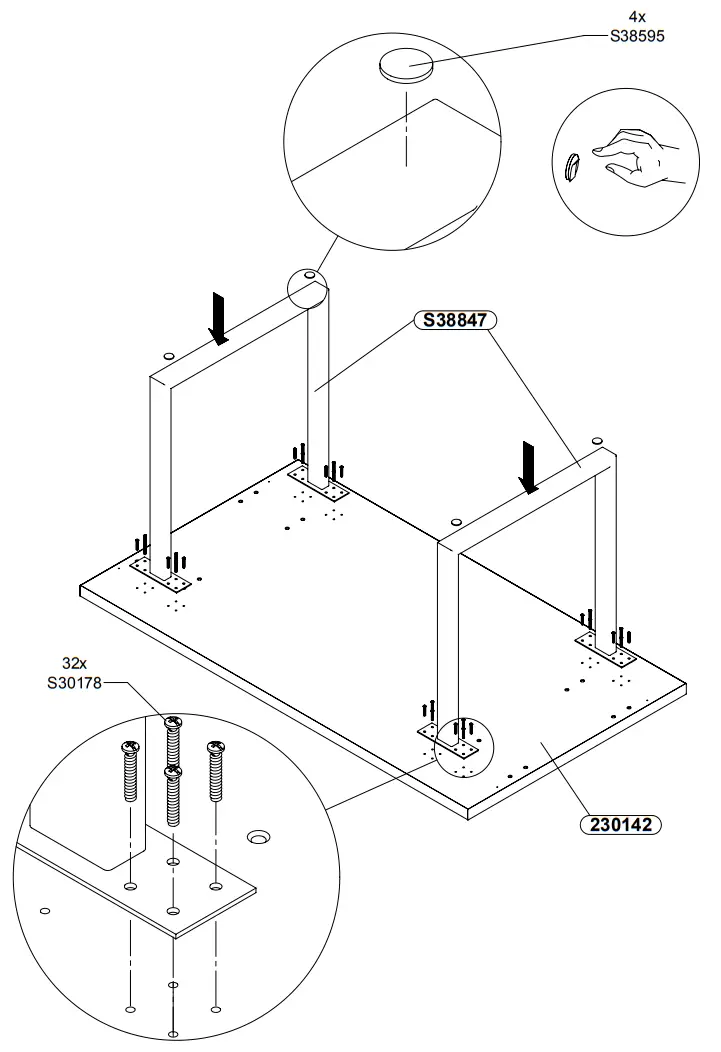 Esstish ABPT402 160 Wide Forte Old Wood Vintage - 5