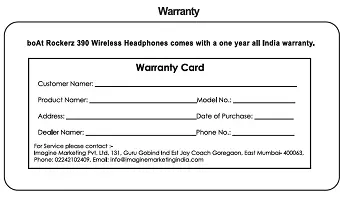 Warranty