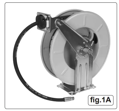SEALEY AK4562D V2 Oil Dispensing System Air Operated with 10m Retractable Hose Reel -fig2