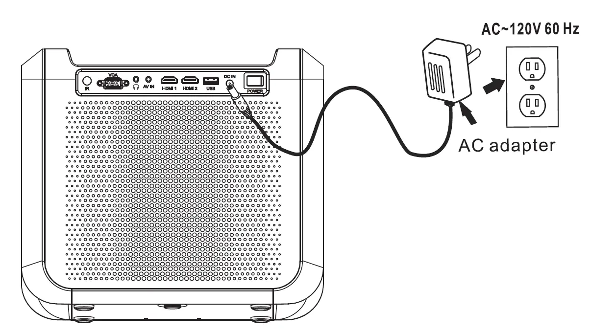 RCA - RPJ060 Portable Projector Home Theater Entertainment System-10