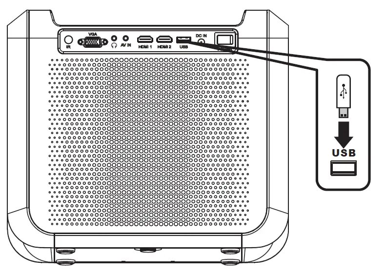 RCA - RPJ060 Portable Projector Home Theater Entertainment System-25